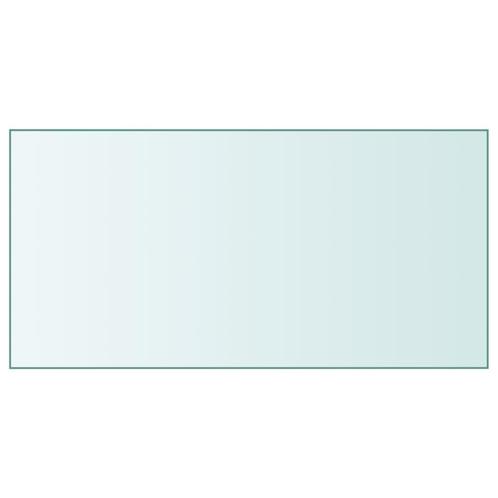 vidaXL Tafelblad 50x100 cm gehard glas transparant, Huis en Inrichting, Tafels | Eettafels, Nieuw, Verzenden