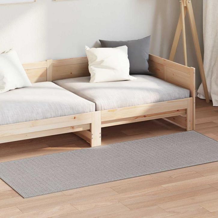 vidaXL Vloerkleden LUGO Crème en Taupe 200 x 80 cm Polyester, Huis en Inrichting, Stoffering | Tapijten en Kleden, Crème, Nieuw