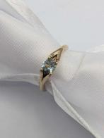 Zonder Minimumprijs - Ring - 14 karaat Geel goud Aquamarijn, Sieraden, Tassen en Uiterlijk, Ringen, Nieuw