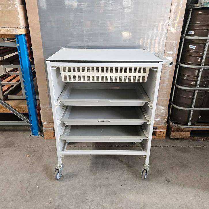 Medimath medische kar met 4 laden - 86x74x46 cm, Doe-het-zelf en Verbouw, Transportwagens, Ophalen of Verzenden