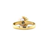 Gouden vintage klauw ring met parel 18 krt, Sieraden, Tassen en Uiterlijk, Ringen, Ophalen of Verzenden, Nieuw