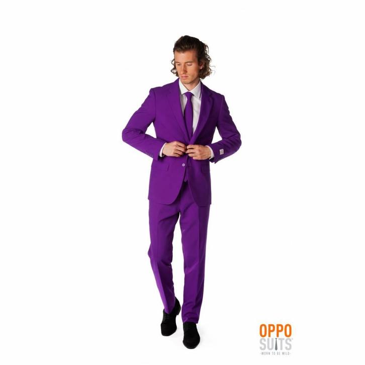 Paarse maatpak Purple Prince, Kleding | Heren, Carnavalskleding en Feestkleding, Nieuw, Ophalen of Verzenden