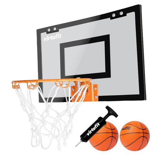 VirtuFit Pro Mini Basketbalbord met 2 Ballen en Pomp - Zwart, Sport en Fitness, Basketbal, Verzenden