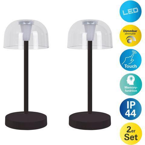 näve Led-tafellamp Gomba 18,5 cm 2-delig set,, Huis en Inrichting, Lampen | Tafellampen, Nieuw, Verzenden