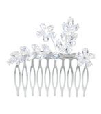 Haarspeld Sierkam opsteekkam leaves bloem 6cm - Zilver, Nieuw