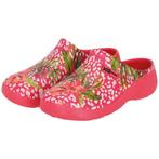 XQ Dames Tuinklompen Bloemenprint Fuchsia - Instap &, Kleding | Dames, Schoenen, Ophalen of Verzenden, Nieuw