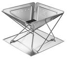 Campingmoon opvouwbare firepit vuurschaal vuurkorf 41 x 46cm, Tuin en Terras, Vuurkorven, Ophalen of Verzenden, Nieuw, Vuurkorf