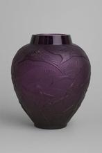 Lalique - Vaas - Archers - Kristal, Antiek en Kunst