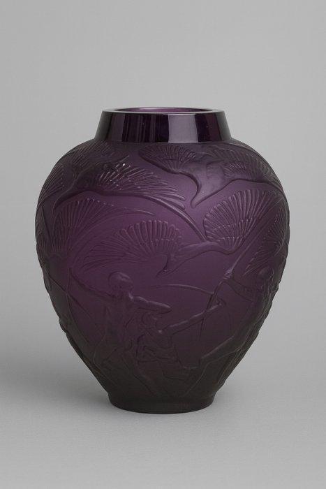 Lalique - Vaas - Archers - Kristal, Antiek en Kunst, Antiek | Glas en Kristal