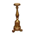 Kaarsenhouder - Hout, goudblad - 42 cm