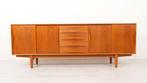 Vintage dressoir | Teak | Arne Vodder | Dyrlund | 220 cm, Nieuw, 25 tot 50 cm, 200 cm of meer, Teakhout