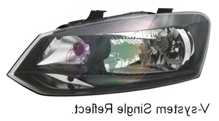 Koplamp links - Vw Polo (6R) - H4 - OEM: 6R1941015C, Auto-onderdelen, Verlichting, Nieuw, Verzenden
