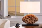 Design tafellamp REEF 50cm massief acaciahout handgemaakte, Nieuw, Ophalen of Verzenden