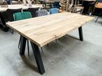 Eiken tafel | Tafelblad | Boomstam - recht | OP VOORRAAD, Huis en Inrichting, Tafels | Eettafels, Ophalen, Landelijk, modern, sfeervol, warm