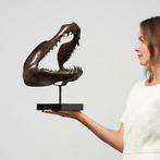 sculptuur, Finest detail, bronze-cast Mako Shark Jaws -