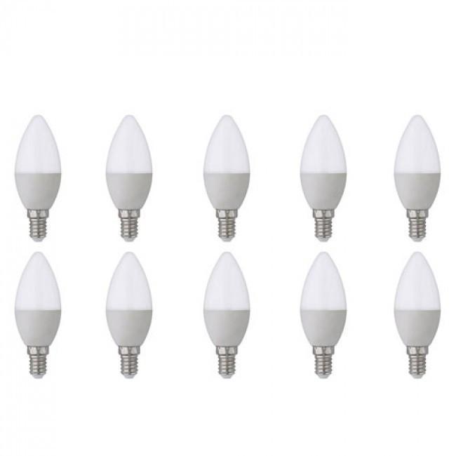 Voordeelpak LED Lamp 10 Pack - E14 Fitting - 6W -, Huis en Inrichting, Lampen | Losse lampen, Led-lamp, Nieuw, E14 (klein), Ophalen of Verzenden