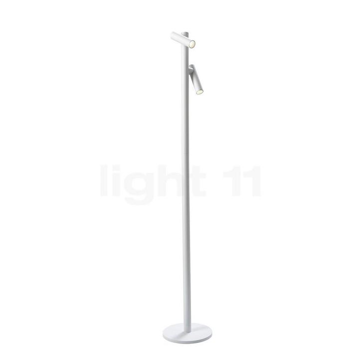 Sompex Tubo Batterij Vloerlamp LED 2-lichts, wit, Huis en Inrichting, Lampen | Vloerlampen, Nieuw, Verzenden