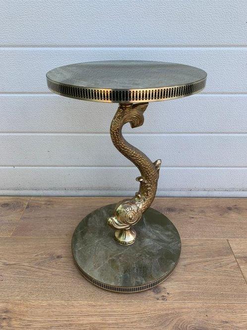 Bijzettafel - Legering, Plastic - Dolfijn tafeltje, Antiek en Kunst, Curiosa en Brocante