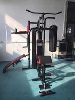 Krachtstation - Home gym -  met 65 kg gewicht - en bokszak, Sport en Fitness, Ophalen of Verzenden, Nieuw