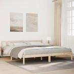 vidaXL Bedframe extra lang zonder matras massief grenenhout, Huis en Inrichting, Slaapkamer | Bedden, Bruin, Verzenden, Hout, Nieuw