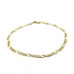 Gouden Figaro schakel armband | 19 cm (gouden armband), Sieraden, Tassen en Uiterlijk, Armbanden, Ophalen of Verzenden, Gebruikt