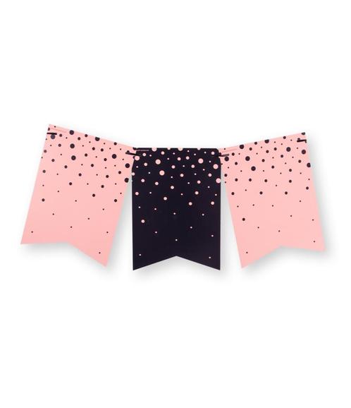 Roze Zwarte Slinger 6m, Hobby en Vrije tijd, Feestartikelen, Nieuw, Verzenden