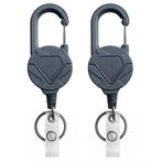 Fako Bijoux - 2x Robuuste Uittrekbare Sleutelhanger Met, Verzamelen, Verzenden, Nieuw