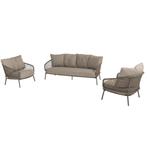 Jura stoel bank loungeset 3 delig rope olijf 4 Seasons, Ophalen of Verzenden, Nieuw