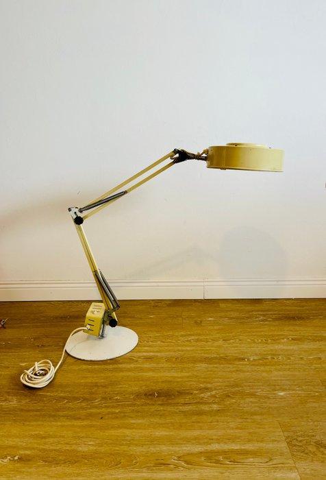 Seminara Torino - Bureaulamp - Wit metaal - Lampada c/lente, Antiek en Kunst, Antiek | Wandborden en Tegels