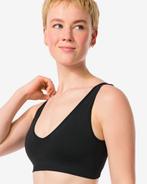 HEMA Top zonder beugel naadloos zwart, Verzenden, Zwart