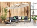 MASCOT ONLINE Hangende Parasol - Zweefparasol - Houtlook -, Tuin en Terras, Parasols, Verzenden, Nieuw