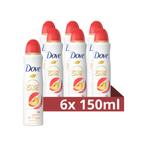 6x Dove Deodorant Spray Perzik 150 ml, Diversen, Nieuw, Verzenden