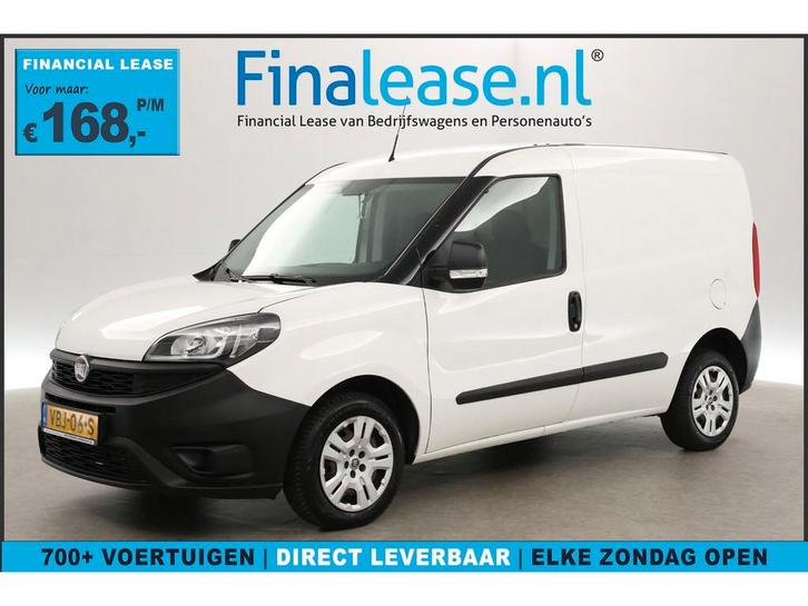 Fiat Doblò 1.6 MJ ECO JET 105PK Euro6 3 Persoons Airco Navi, Auto's, Bestelauto's, Lease, Handgeschakeld, Diesel, Wit, Fiat, Verzenden