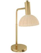 Tafellamp met Rotan Kap – E14 Nachtlamp 40W met LED Lamp, Verzenden, Nieuw