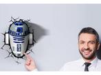 3D Light FX R2-D2 - 3D Wandlamp LED - Draadloos met Crack, Huis en Inrichting, Verzenden, Nieuw
