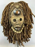 Traditional African Dean Gle Mask from the Dan People -