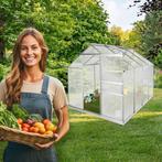 Kweekkas van aluminium met fundering, 185x250x195cm - transp, Tuin en Terras, Kweekspullen, Verzenden, Nieuw