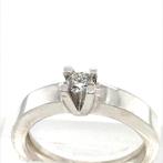 Verlovingsring met 1 Diamant 0.20crt, Sieraden, Tassen en Uiterlijk, Ringen, Nieuw, Met edelsteen, 17 tot 18, Dame