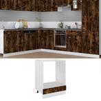 vidaXL Ovenkast Lyon 60x46x81,5 cm bewerkt hout gerookt, Huis en Inrichting, Keuken | Keukenelementen, Verzenden, Nieuw, Bruin