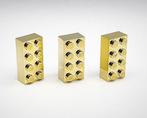 Lego Stenen - x3 Chrome Gold Plated 2x4 Bricks official, Kinderen en Baby's, Speelgoed | Duplo en Lego, Nieuw