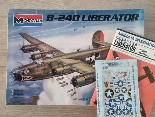 Monogram 5604 B-24D Liberator 1:48 + decals en gids, Hobby en Vrije tijd, Modelbouw | Vliegtuigen en Helikopters, Verzenden