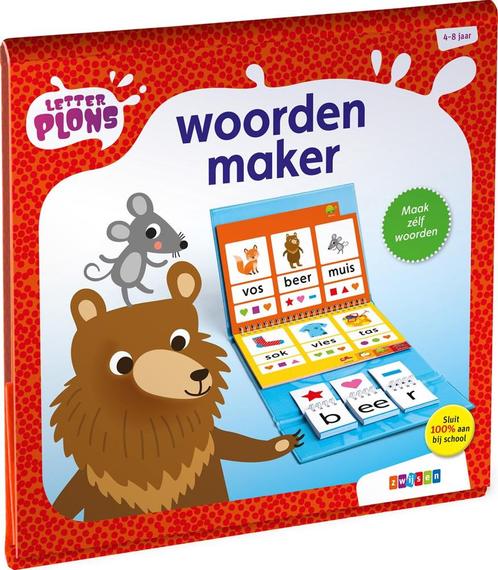 Letterplons Woordenmaker | Zwijsen - Educatieve spellen, Kinderen en Baby's, Speelgoed | Educatief en Creatief, Nieuw, Verzenden