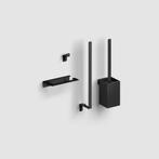 Accesoireset Toilet Clou Fold Mat Zwart, Doe-het-zelf en Verbouw, Sanitair, Ophalen of Verzenden, Nieuw, Bad