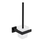 Toiletborstelhouder | Wandmontage | Mat Zwart | 55% KORTING, Ophalen, Nieuw, Rvs, Toilet