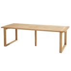 Spartan eettafel 240x100xH75 cm teak Taste 4SO, Ophalen of Verzenden, Nieuw, Teakhout