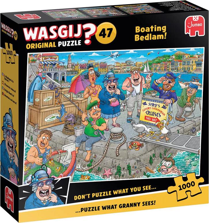 Wasgij Original 47 - De boot in! Puzzel (1000 stukjes) |, Hobby en Vrije tijd, Denksport en Puzzels, Nieuw, Verzenden