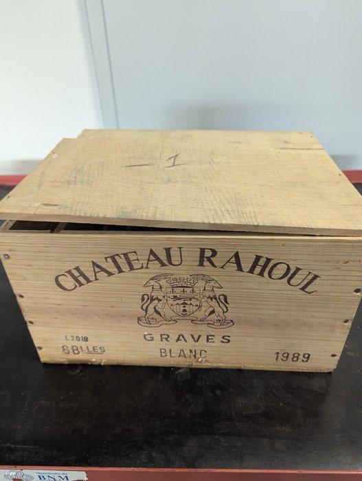 1989 Chateau Rahoul - Graves - 5 Flessen (0.75 liter), Verzamelen, Wijnen