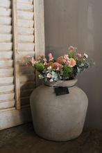 Namaak boeket Dahlia / Euca pink green 33 cm, Huis en Inrichting, Woonaccessoires | Kunstplanten en Kunstbloemen, Ophalen of Verzenden