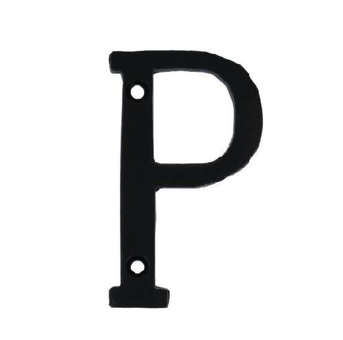 Letter P Klein IJzer zwart 75 mm, Doe-het-zelf en Verbouw, Hang- en Sluitwerk, Verzenden