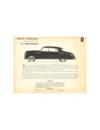 1947 ISOTTA FRASCHINI 8C MONTEROSA BROCHURE ENGELS, Nieuw, Author